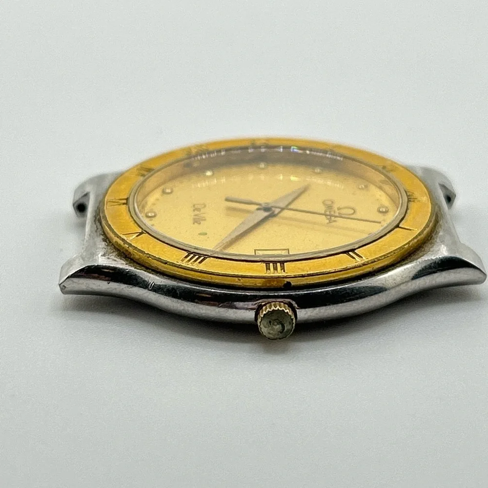 18k Omega De Ville with Date Stainless Steel Quartz Dail #553